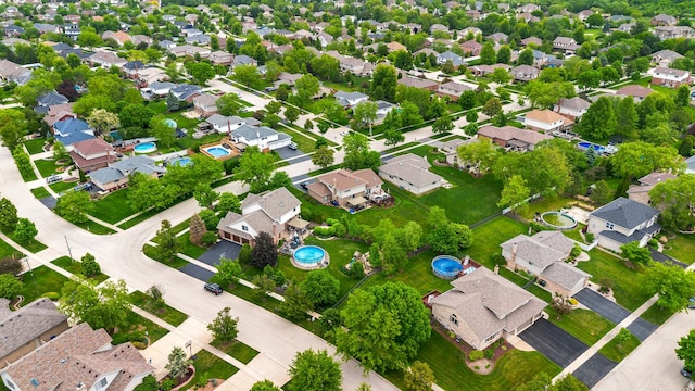 2807 Southwind Dr, New Lenox, IL 60451 - aerial view of property and surrounding area with nearby suburban area