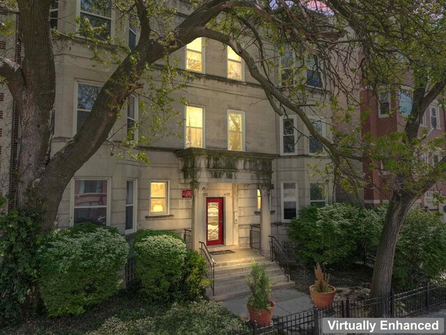 6233 S Woodlawn Ave Unit 2, Chicago, IL 60637 - view of front of house with stone siding