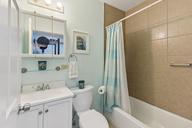 1830 W 18th St, Chicago, IL 60608 - bathroom with toilet, vanity, and shower / bathtub combination with curtain