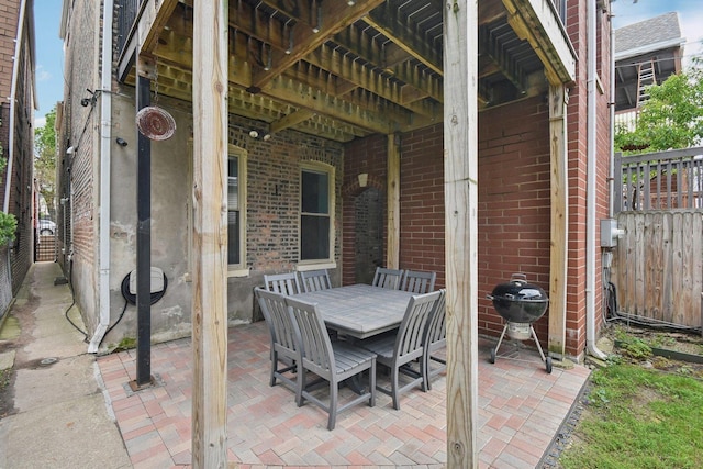 1830 W 18th St, Chicago, IL 60608 - view of patio / terrace featuring outdoor dining area