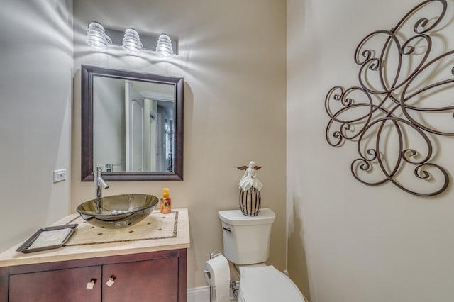 2105 Lillian Ln, Lisle, IL 60532 - half bath featuring vanity and toilet