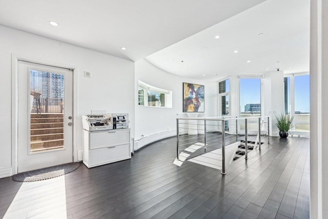 600 N Kingsbury Ave Unit 506, Chicago, IL 60610 - interior space with plenty of natural light, recessed lighting, and dark wood-style floors