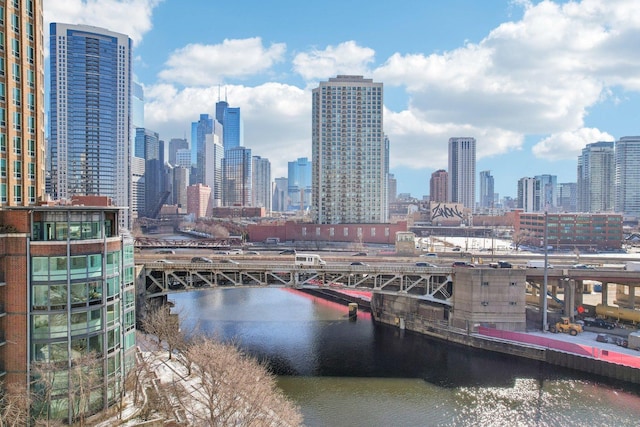 600 N Kingsbury Ave Unit 506, Chicago, IL 60610 - skyline view with a notable bridge and a nearby body of water