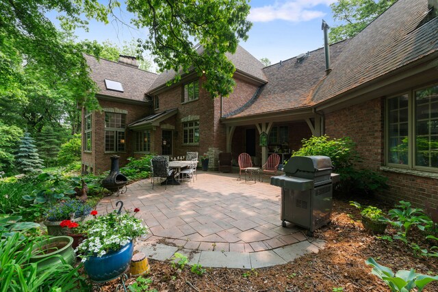 38W250 Burr Road Ln, Saint Charles, IL 60175 - view of patio / terrace with a grill and outdoor dining space