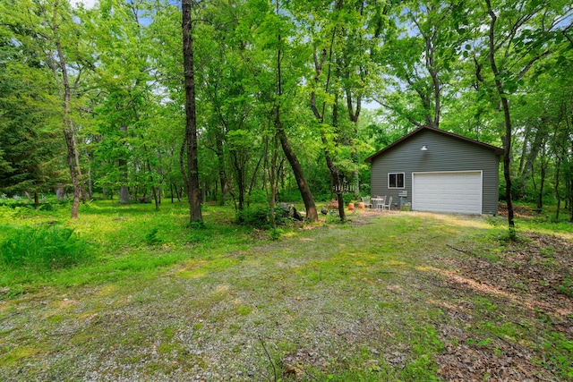 38W250 Burr Road Ln, Saint Charles, IL 60175 - view of yard featuring a garage and an outbuilding