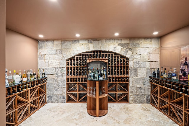 115 Carmela Ct, Bloomingdale, IL 60108 - wine area featuring recessed lighting