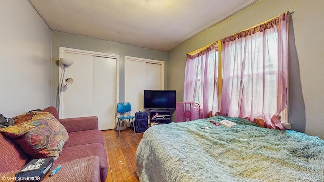 14301 S Halsted St, Riverdale, IL 60827 - bedroom featuring multiple closets and hardwood / wood-style floors