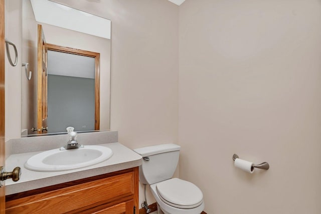 507 Cambridge Ln, Shorewood, IL 60404 - half bathroom featuring toilet and vanity