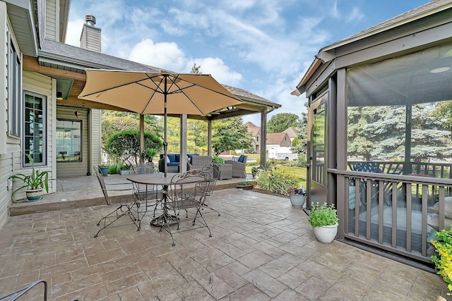 507 Cambridge Ln, Shorewood, IL 60404 - view of patio / terrace with an outdoor hangout area and outdoor dining area