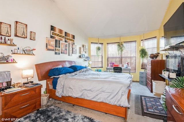 120 Presidential Blvd, Oswego, IL 60543 - bedroom with vaulted ceiling and carpet floors