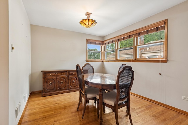 3918 213th Pl, Matteson, IL 60443 - dining room with healthy amount of natural light, light wood-style floors, and baseboards