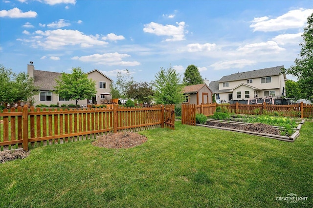 2912 Indian Springs Ct, Joliet, IL 60435 - view of yard featuring a garden and a residential view