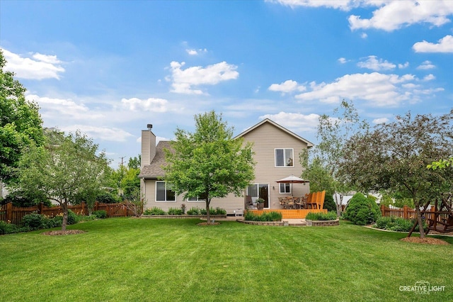 2912 Indian Springs Ct, Joliet, IL 60435 - rear view of house featuring a chimney