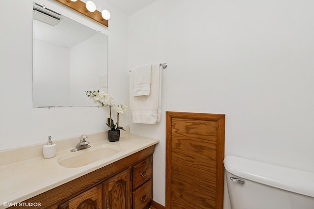 7404 Wooded Shore Dr, Wonder Lake, IL 60097 - half bath featuring toilet and vanity
