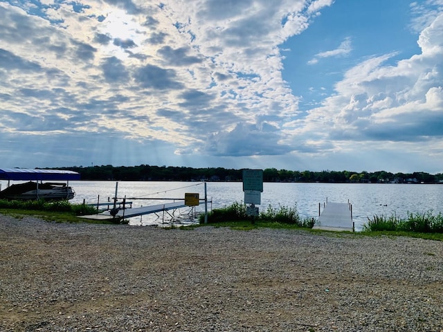 7404 Wooded Shore Dr, Wonder Lake, IL 60097 - dock area featuring a water view
