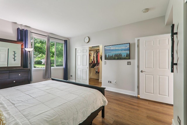 3032 Kentshire Cir, Naperville, IL 60564 - bedroom featuring wood finished floors, a closet, and a walk in closet