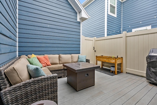 2034 Link Dr, Buffalo Grove, IL 60089 - wooden terrace featuring an outdoor living space