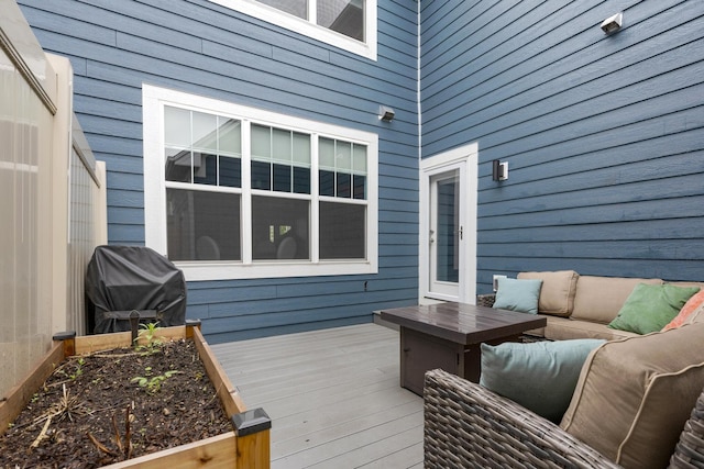 2034 Link Dr, Buffalo Grove, IL 60089 - wooden deck with grilling area and outdoor lounge area