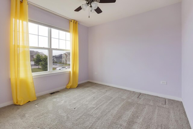 2034 Link Dr, Buffalo Grove, IL 60089 - carpeted empty room featuring ceiling fan and baseboards