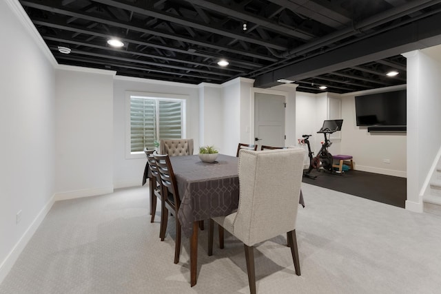 2034 Link Dr, Buffalo Grove, IL 60089 - carpeted dining area with baseboards
