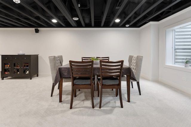 2034 Link Dr, Buffalo Grove, IL 60089 - dining space with carpet and baseboards