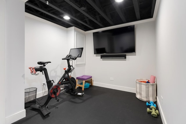 2034 Link Dr, Buffalo Grove, IL 60089 - exercise room featuring baseboards