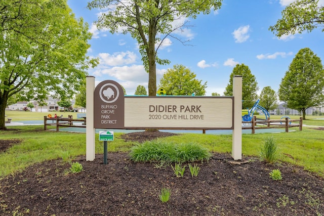 2034 Link Dr, Buffalo Grove, IL 60089 - community / neighborhood sign featuring a lawn