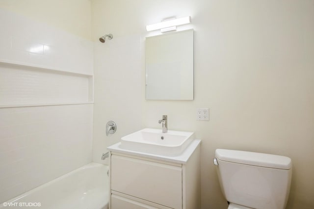 8880 Golf Rd Unit 1H, Des Plaines, IL 60016 - full bathroom with toilet, vanity, and shower / washtub combination