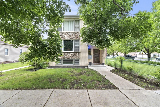 6004 S Keeler Ave, Chicago, IL 60629 - view of front of house featuring stone siding and brick siding