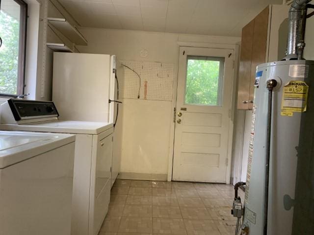 323 Windsor St, Park Forest, IL 60466 - washroom with water heater and independent washer and dryer