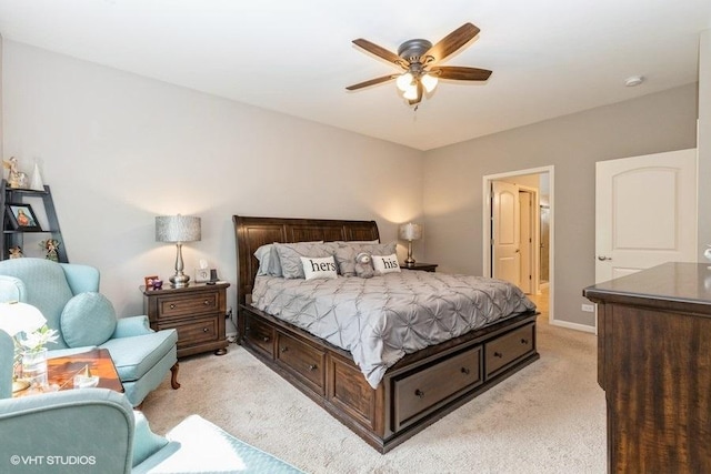 1033 Carolina Ct, Pingree Grove, IL 60140 - bedroom featuring light carpet and ceiling fan