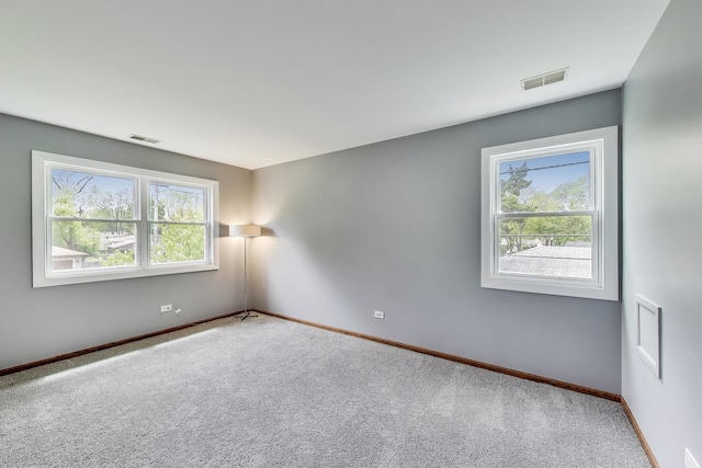 3205 Meadow Dr, Rolling Meadows, IL 60008 - spare room with healthy amount of natural light, carpet floors, and baseboards