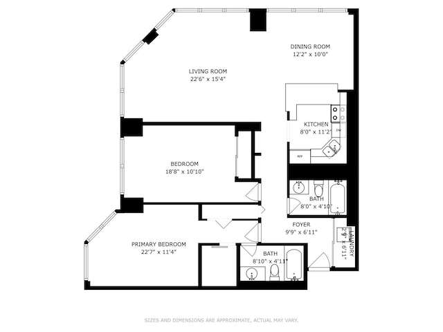 405 N Wabash Ave Unit 3103, Chicago, IL 60611 - room layout