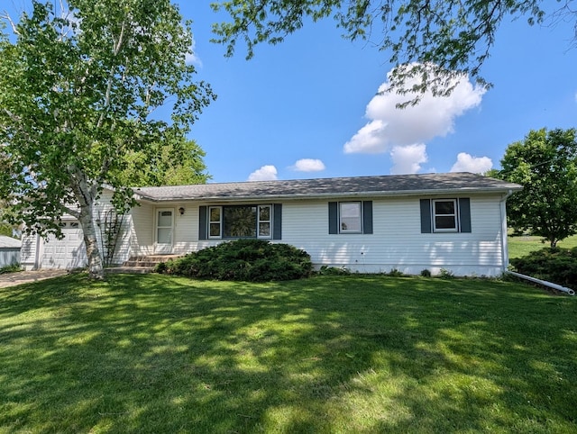 2136 W Fairview Rd, Freeport, IL 61032 - single story home with a front lawn and a garage