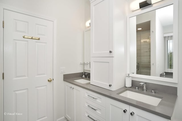 2012 Spring Creek Ln, Mchenry, IL 60050 - full bathroom featuring double vanity and a shower stall