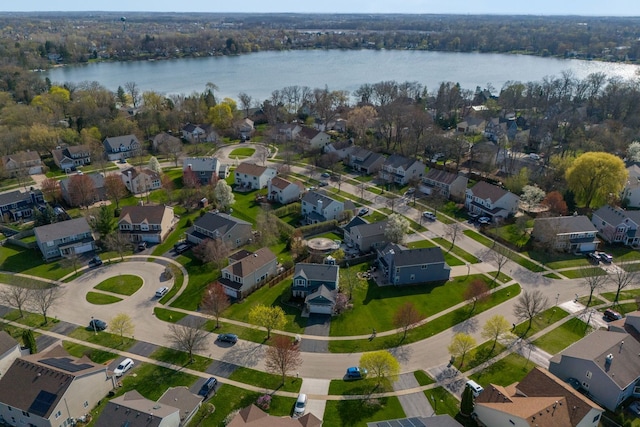 1282 Berkshire Ln, Grayslake, IL 60030 - aerial view of property and surrounding area with a nearby body of water and nearby suburban area
