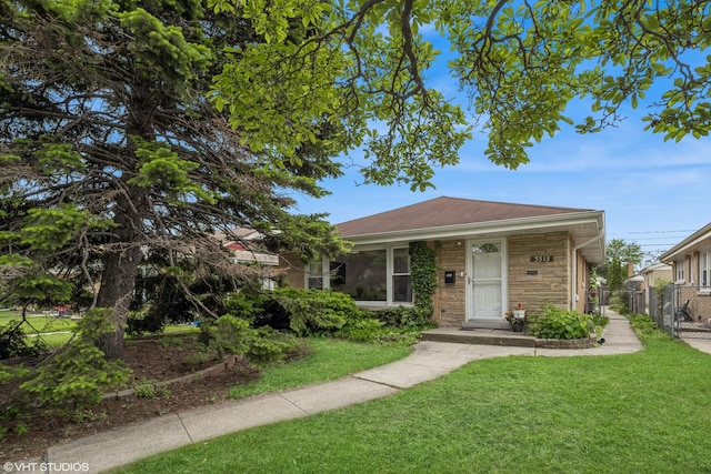 5513 Mulford St, Skokie, IL 60077 - view of front of property featuring stone siding