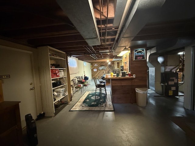 612 S 1st Ave, Forreston, IL 61030 - unfinished below grade area featuring heating unit