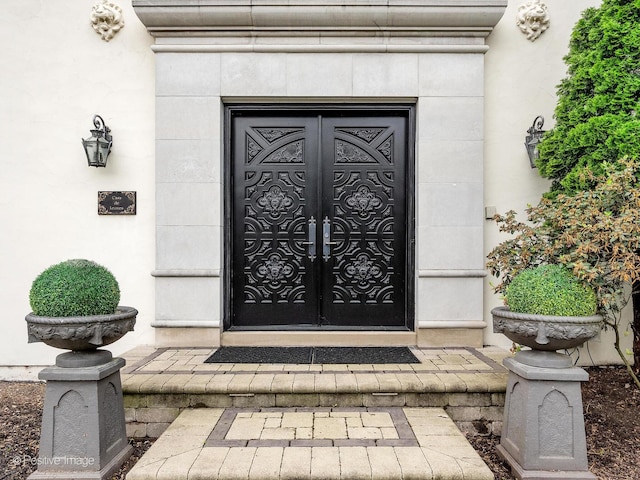 11315 77th St, Burr Ridge, IL 60527 - property entrance featuring french doors