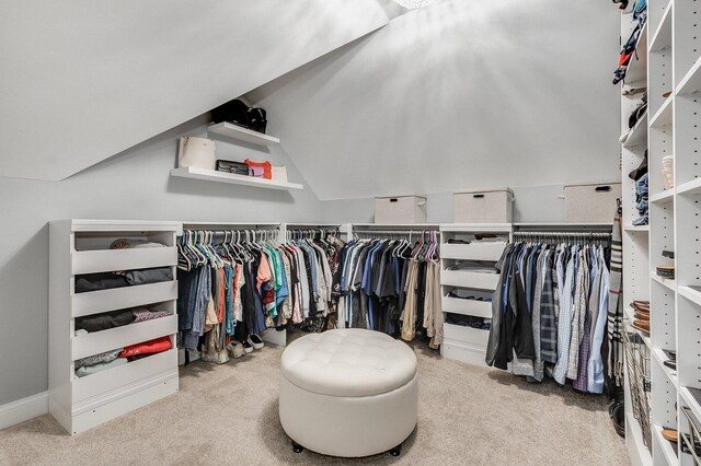 7166 Clubhouse Dr, Yorkville, IL 60560 - spacious closet featuring carpet flooring and lofted ceiling