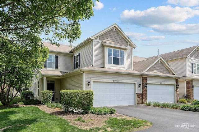6N307 Whitmore Cir Unit A, Saint Charles, IL 60174 - view of front of home with a garage and asphalt driveway
