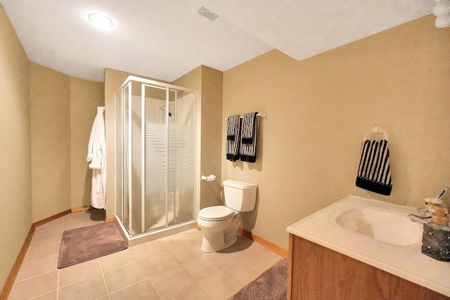 1537 Monarch Cir, Naperville, IL 60564 - full bath with a stall shower, toilet, baseboards, and tile patterned floors