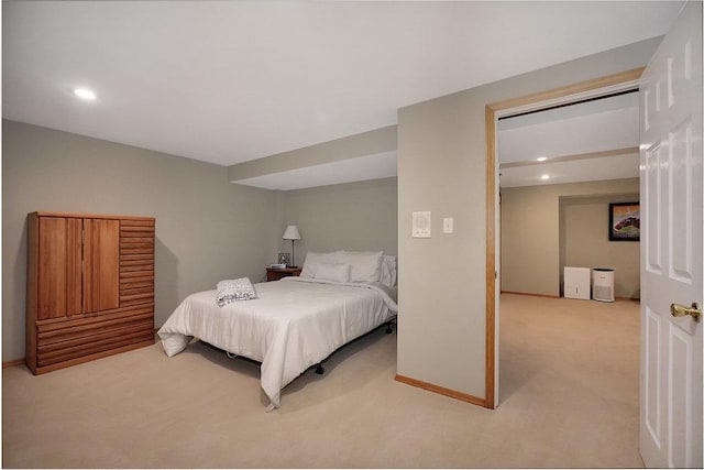 1537 Monarch Cir, Naperville, IL 60564 - bedroom with light carpet, recessed lighting, and baseboards