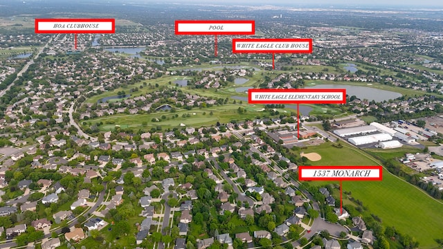 1537 Monarch Cir, Naperville, IL 60564 - aerial map of property and surrounding area