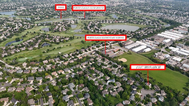1537 Monarch Cir, Naperville, IL 60564 - aerial view of property's location