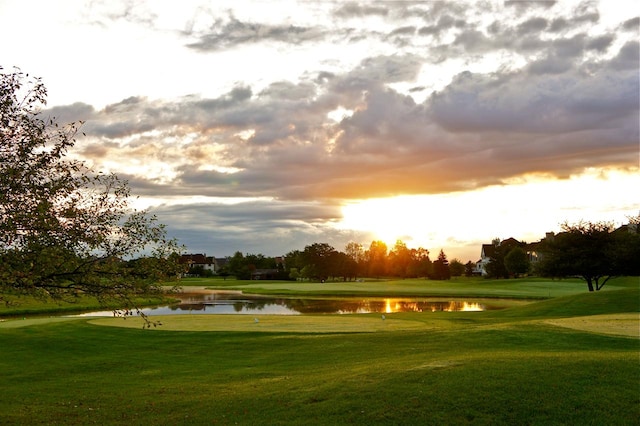 1537 Monarch Cir, Naperville, IL 60564 - surrounding community featuring a water view, a yard, and golf course view