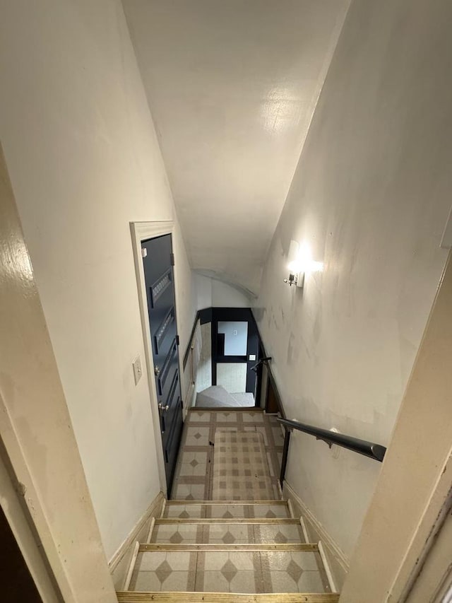 6649 S Karlov Ave, Chicago, IL 60629 - stairway featuring lofted ceiling