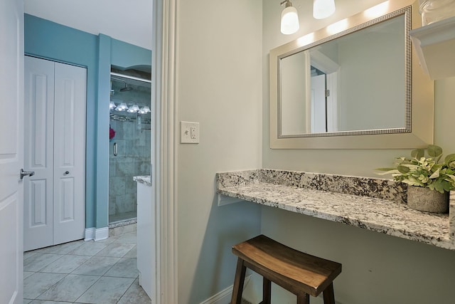562 Revere Ave, Westmont, IL 60559 - bathroom with a stall shower and vanity