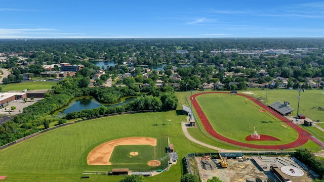 562 Revere Ave, Westmont, IL 60559 - bird's eye view of a nearby body of water