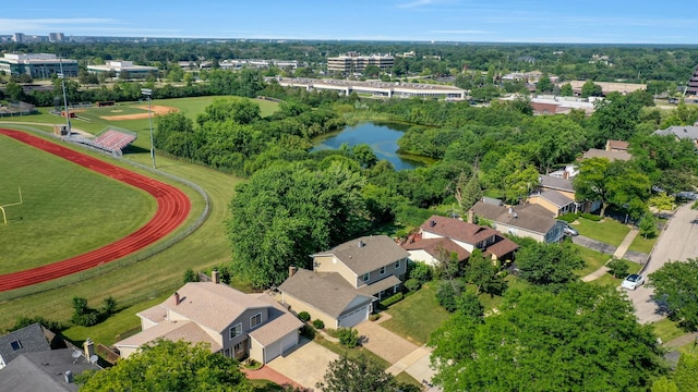 562 Revere Ave, Westmont, IL 60559 - bird's eye view of a nearby body of water